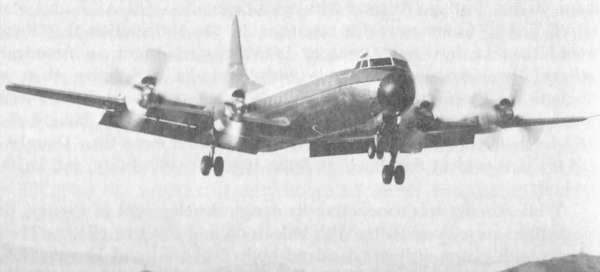 Lockheed Electra propjet airliner