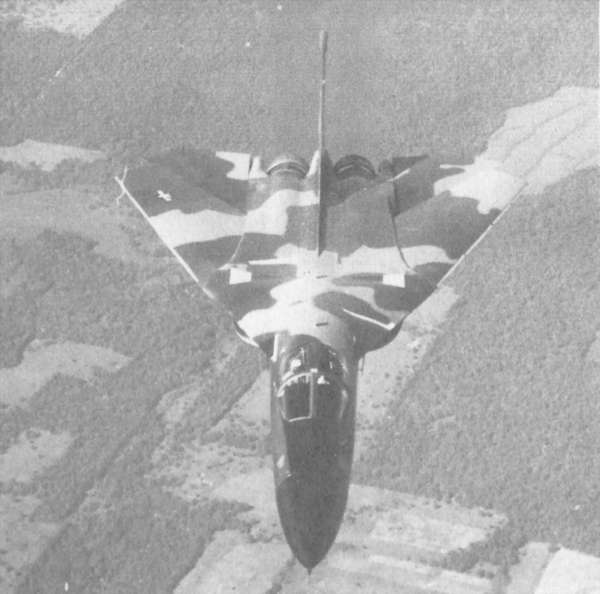 General Dynamics FB-111A with wings fully swung