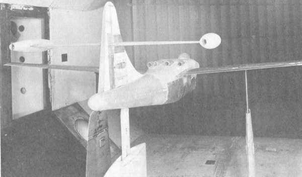 Model FR65 showing engines mounted on tail surface