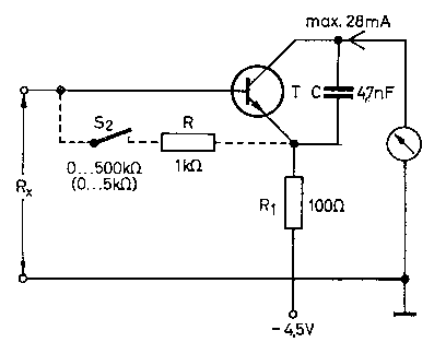 Ein elektronisches Transistor-Ohmmeter