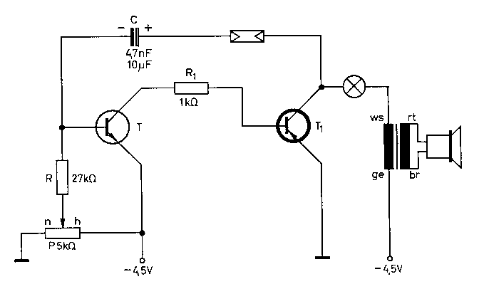 Eine photoelektronische Schaltung zur Verwandlung von Lichtin Tonschwankungen