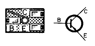 pnp-Kleinieistungs-transistor in Aufbauabbildungen und Schaltbildern