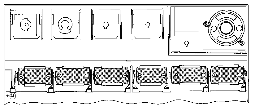 Einsetzen der Batterien